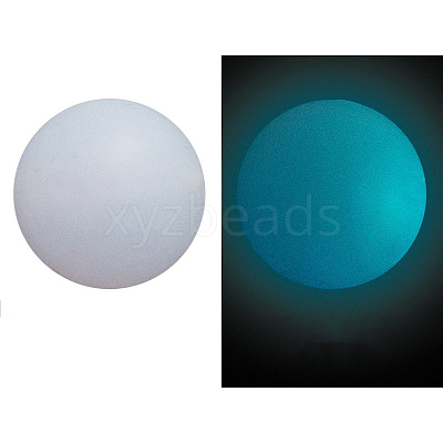 Round Luminous Silicone Focal Beads LUMI-PW0004-009B-01-1