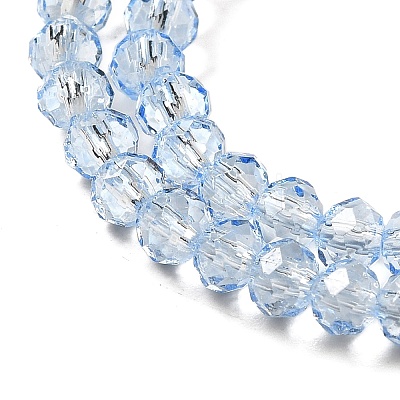 Transparent Baking Paint Glass Beads Strands DGLA-A034-T4mm-D13-1