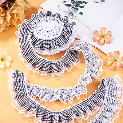 12.5 Yards Polyester Pleated Ribbon OCOR-TA0003-84E-1