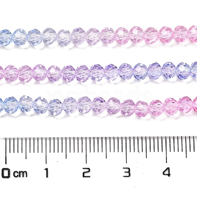 Transparent Painted Glass Beads Strands DGLA-A034-T4mm-A08-1