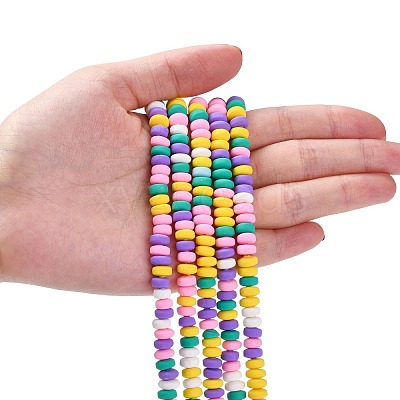 Handmade Polymer Clay Beads Strands CLAY-N008-008L-1