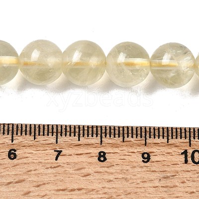 Natural Lemon Quartz(Heated) Beads Strands G-G286-A04-10mm-01-1