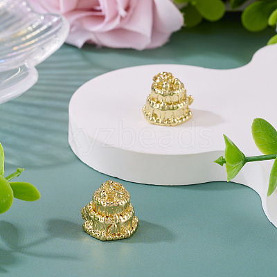 2 Pcs Brass Pendants KK-TA0003-11G-1
