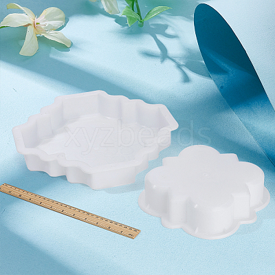 2Pcs Plastic Block Mold DIY Casting Concrete Wall Decorative Brick Moulds SIMO-WH0003-03-1