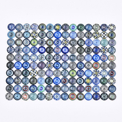 Flatback Glass Cabochons for DIY Projects GGLA-S047-12mm-06I-1