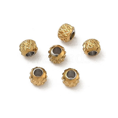 304 Stainless Steel Beads STAS-P448-06B-G-1