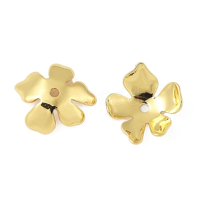 Brass Bead Caps KK-V015-37G-01-1