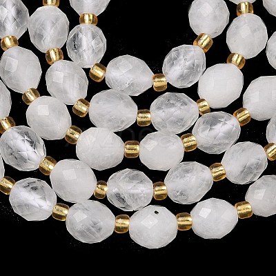 Natural Quartz Crystal Beads Strands G-F809-A01-01B-1