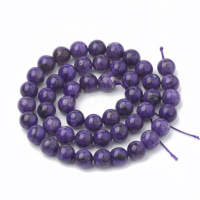 Natural Chalcedony Beads Strands G-S333-10mm-011-1
