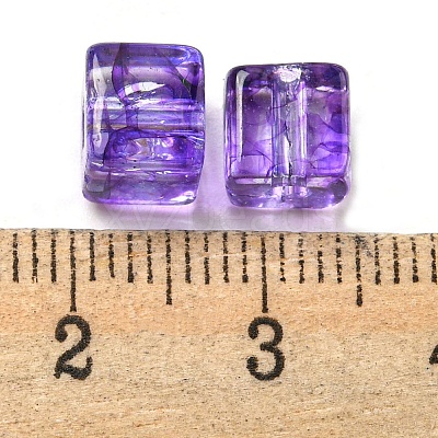 500Pcs Transparent Crackle Glass Beads EGLA-NH0001-01G-1