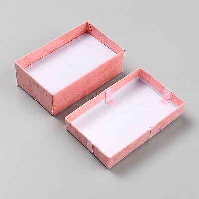 Marble Printed Cardboard Jewelry Set Storage Boxes LS-CON-TAC0020-02A-1