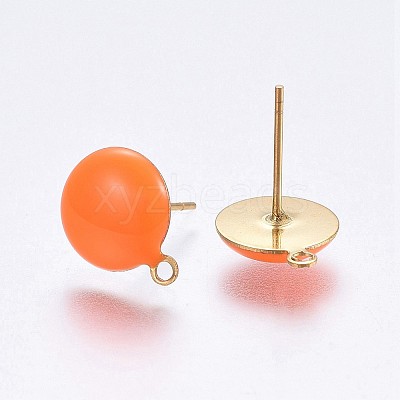 Ion Plating(IP) 304 Stainless Steel Stud Earring Findings X-STAS-P203-A05-02-1