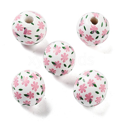 Wood European Beads WOOD-M011-06D-1