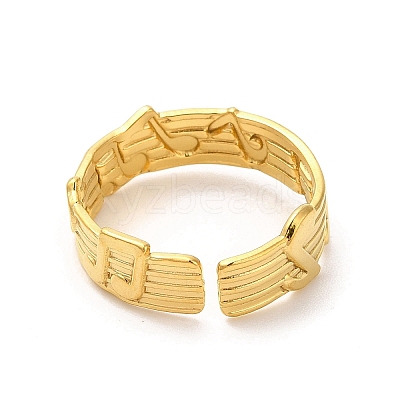 Ion Plating(IP) 304 Stainless Steel Cuff Wide Band Finger Rings RJEW-L107-015G-1