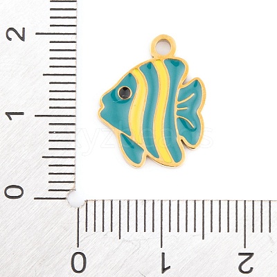 Ion Plating(IP) 304 Stainless Steel Pendants STAS-O007-08B-G-1