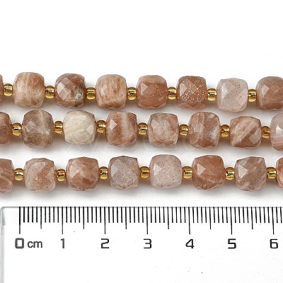 Natural Sunstone Beads Strands G-Q010-A01-01-1