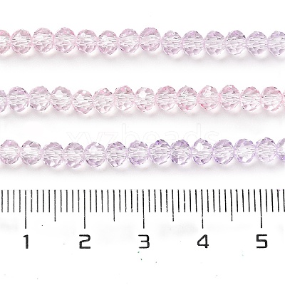 Transparent Painted Glass Beads Strands X1-DGLA-A034-T3mm-A05-1