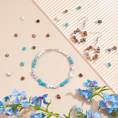 Natural & Synthetic Mixed Gemstone Beads G-AR0001-09-1