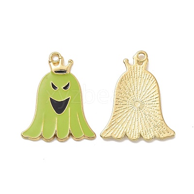 Halloween Theme Rack Plating Alloy Enamel Pendants PALLOY-O109-55LG-1