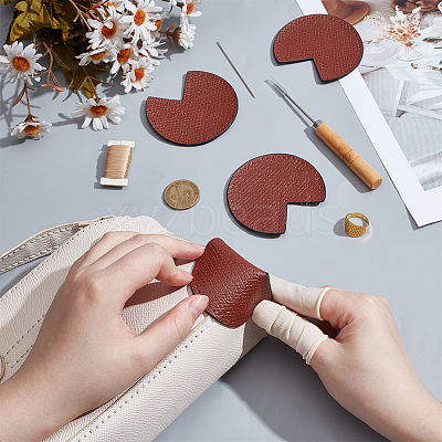 Cowhide Leather DIY Bag Corner Repair Kits PURS-WH0002-031B-1