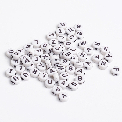 Mixed Initial Acrylic Beads X-MACR-2083-1