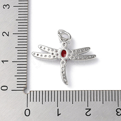 Brass Micro Pave Cubic Zirconia Pendants ZIRC-H102-05B-P-1