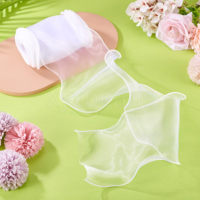 12M Polyester Wave Edge Ribbon DIY-TA0012-80-1