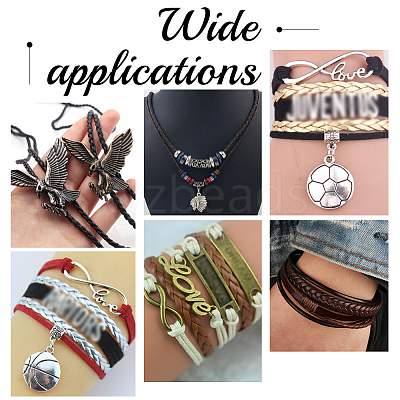 Flat PU Leather Braided Cord OCOR-WH0086-87B-01-1