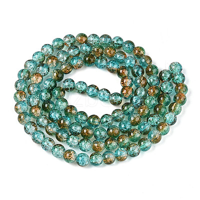 Crackle Glass Beads Strands CCG-C002-8mm-06-1