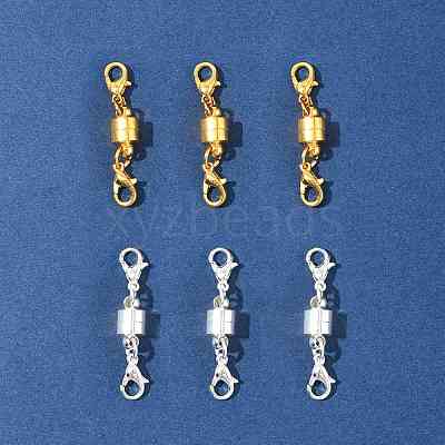 12Sets 2 Colors Brass Magnetic Clasps Converter KK-FS0001-95-1