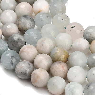 Natural Aquamarine Beads Strands GG-CBA7BB7-A01-10mm-1