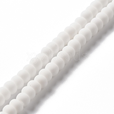 Handmade Frosted Porcelain Beads PORC-E017-01P-1