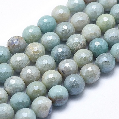 Natural Amazonite Beads Strands G-O164-02-12mm-1