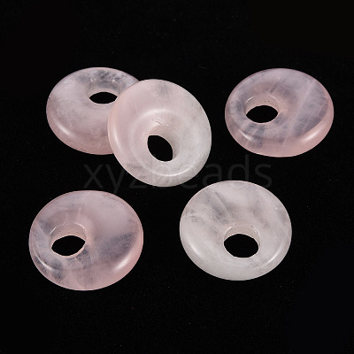 Natural Rose Quartz Pendants G-T122-67Q-1