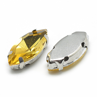 Sew on Rhinestone RGLA-T034-7x15mm-22-1