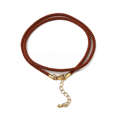Nylon Milan Cord Necklace Making MAK-M028-01G-24-1