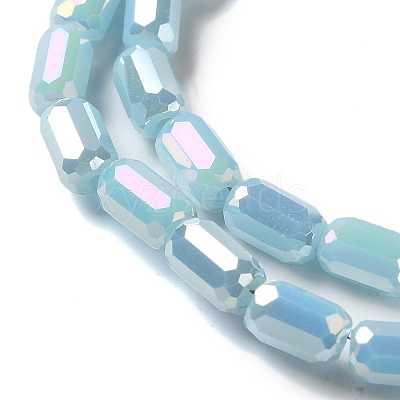 Electroplate Glass Beads Strands EGLA-D031-01-09-1