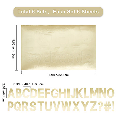 PVC Letter Stickers AJEW-WH0332-82-1