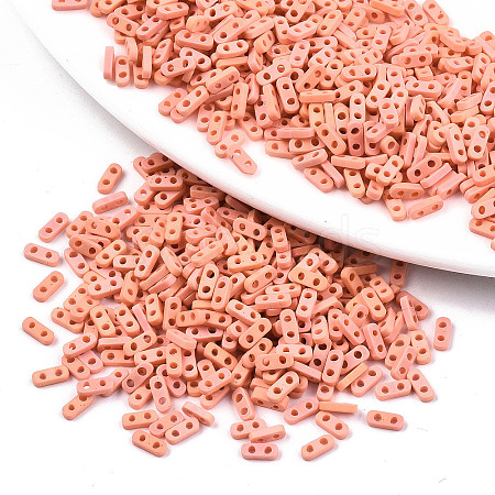 FGB 2-Hole Glass Seed Beads LS-X-SEED-S031-S-SQ50FR-1