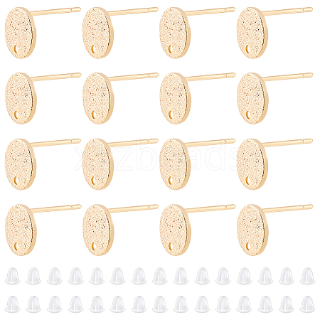 20Pcs Brass Stud Earring Findings KK-DC0001-34-1