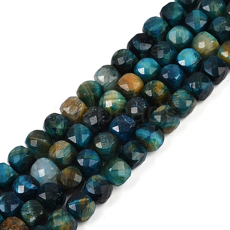 Natural Tiger Eye Dyed Beads Strands G-H028-A01-02A-1