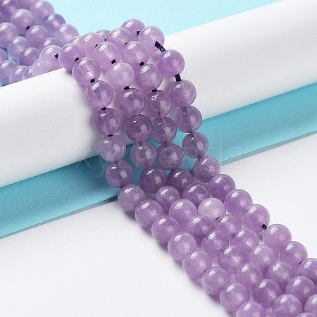 Dyed Natural Malaysia Jade Beads Strands G-G021-02A-05-1