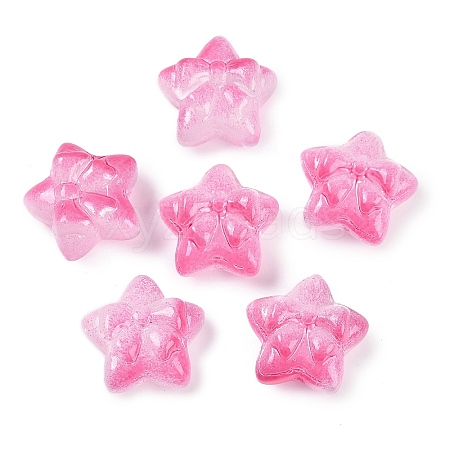 Transparent Spray Paint Glass Beads LS-GLAA-H035-02C-1