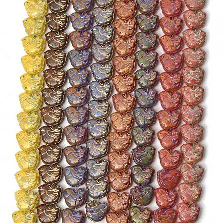 Painted Glass Beads Strands GLAA-Z021-10-1