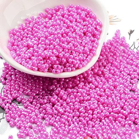 Opaque Colours Glass Seed Beads SEED-A033-06G-1