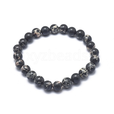 Synthetic Regalite Bead Stretch Bracelets BJEW-K212-B-025-1-1