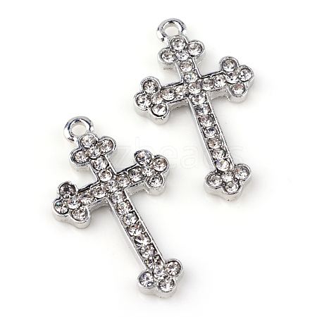 Alloy Rhinestone Pendants ALRI-S162-027P-1