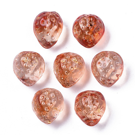 Transparent Spray Painted Glass Beads LS-GLAA-R215-01-B06-1