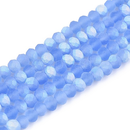 Transparent Glass Beads Strands EGLA-A044-T3mm-MB14-1