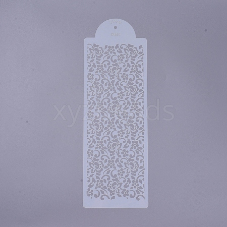 Eco-Friendly Food Grade Plastic Templates Spray Cake Molds DIY-G020-17-1